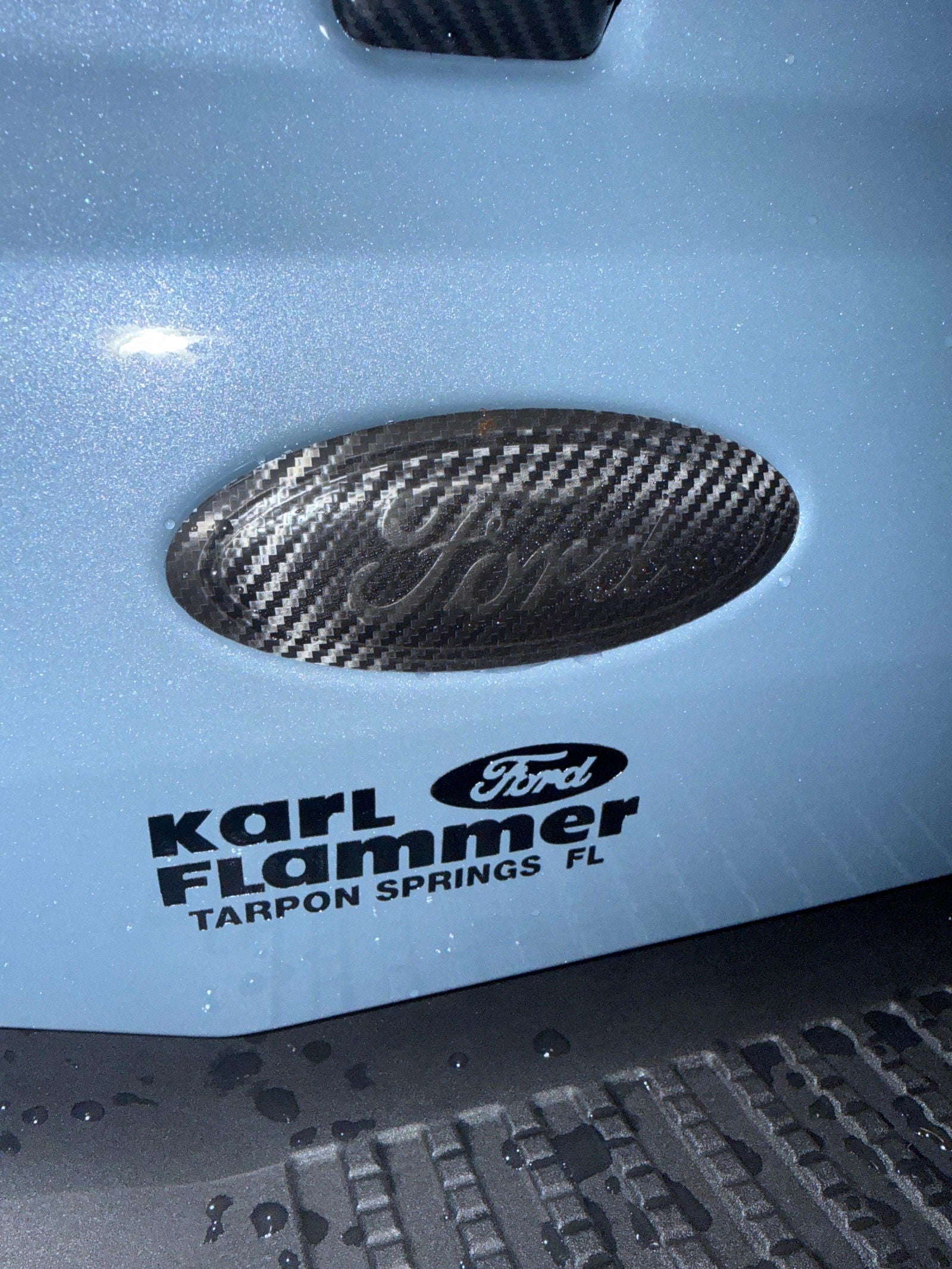 Ford Bronco Rear Oval Emblem Overlay (Tint or Solid) - 2021-2026 Bronco / Bronco Sport