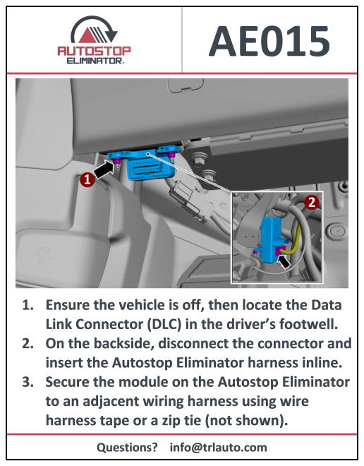 2020-2022 Ford Escape Autostop Eliminator