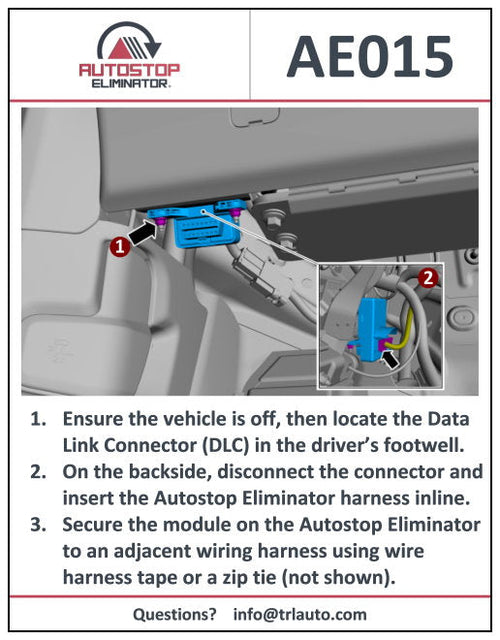 2020-2021 Ford Transit-250/350 Autostop Eliminator