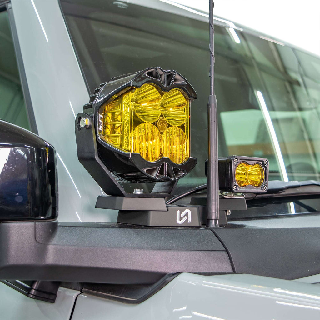 Billet Mirror Light Mounts for Ford Bronco