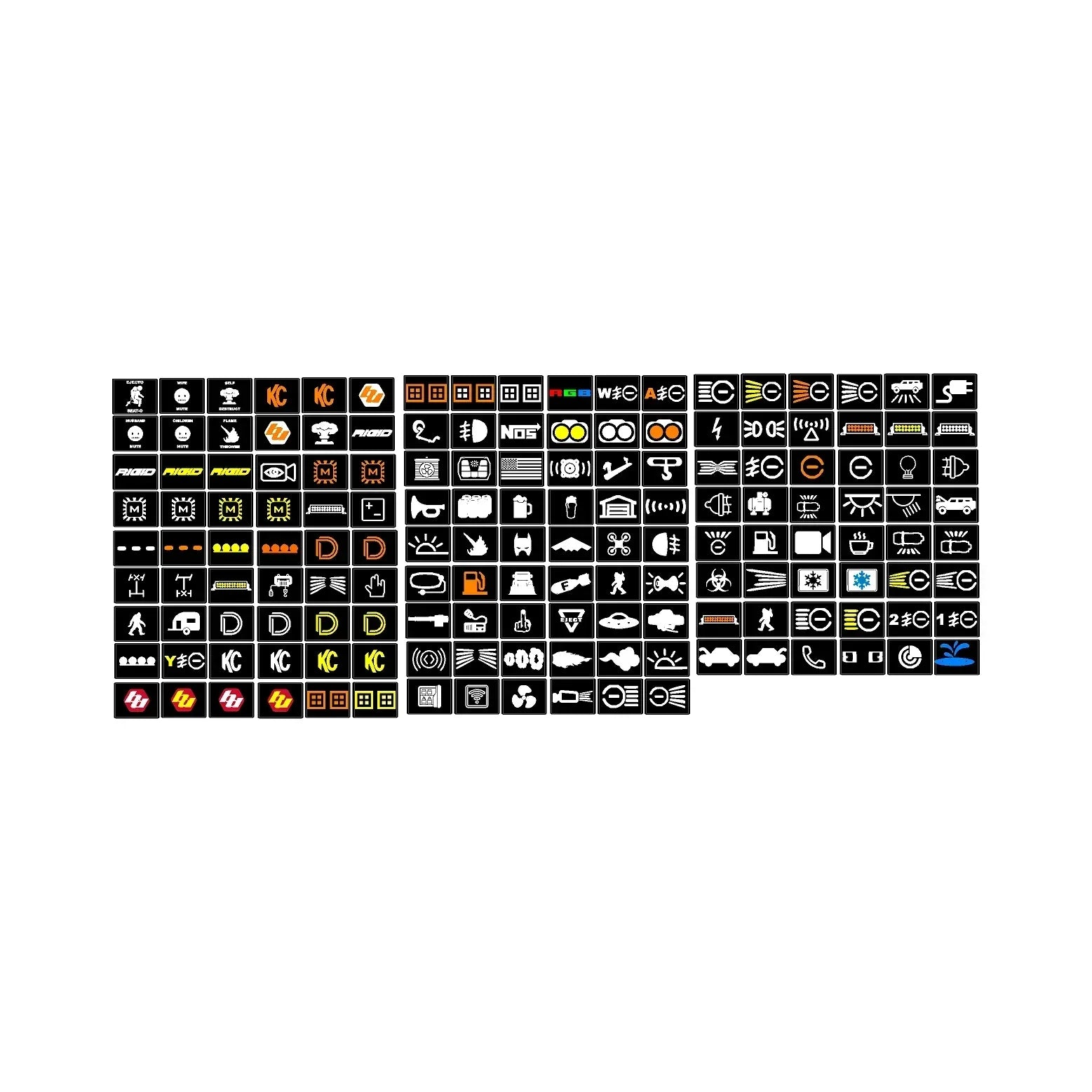 Ejecto Seato Blank Button Overlay - 2024+ Land Cruiser / Tacoma / 2025+ 4Runner
