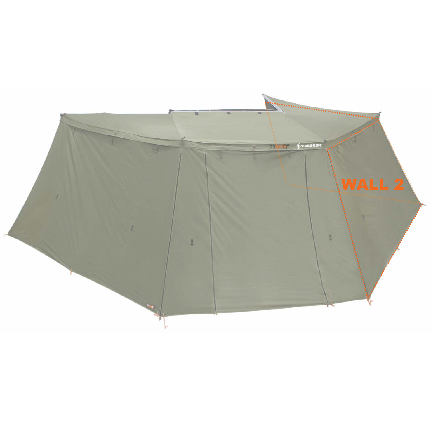 CO-Peregrine 270 Left 1.0 Wall Set (W1+W2 Fits 5 Arm Awnings)