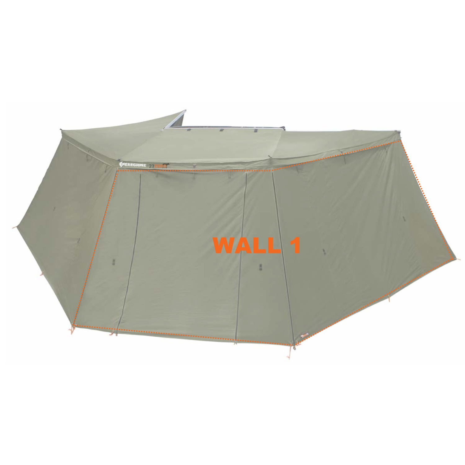 CO-Peregrine 270 Left 1.0 Wall Set (W1+W2 Fits 5 Arm Awnings)