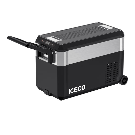 ICECO JP50 Pro Dual Zone Wheeled 51QT Portable Cooler Silver