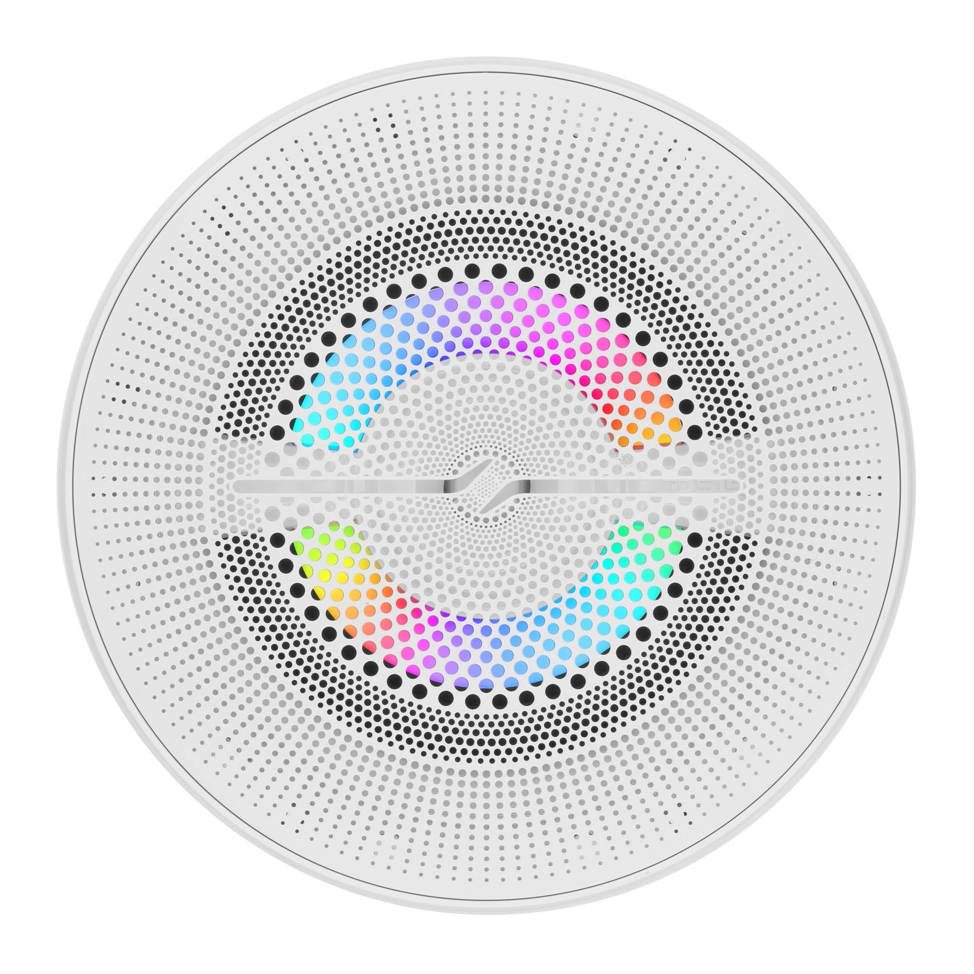 Luxury 6.5” 2-Way Marine Coaxial Speaker with Digital LED Lights and Flush Magnetic Mount Grille | 150W RMS 4-Ohm