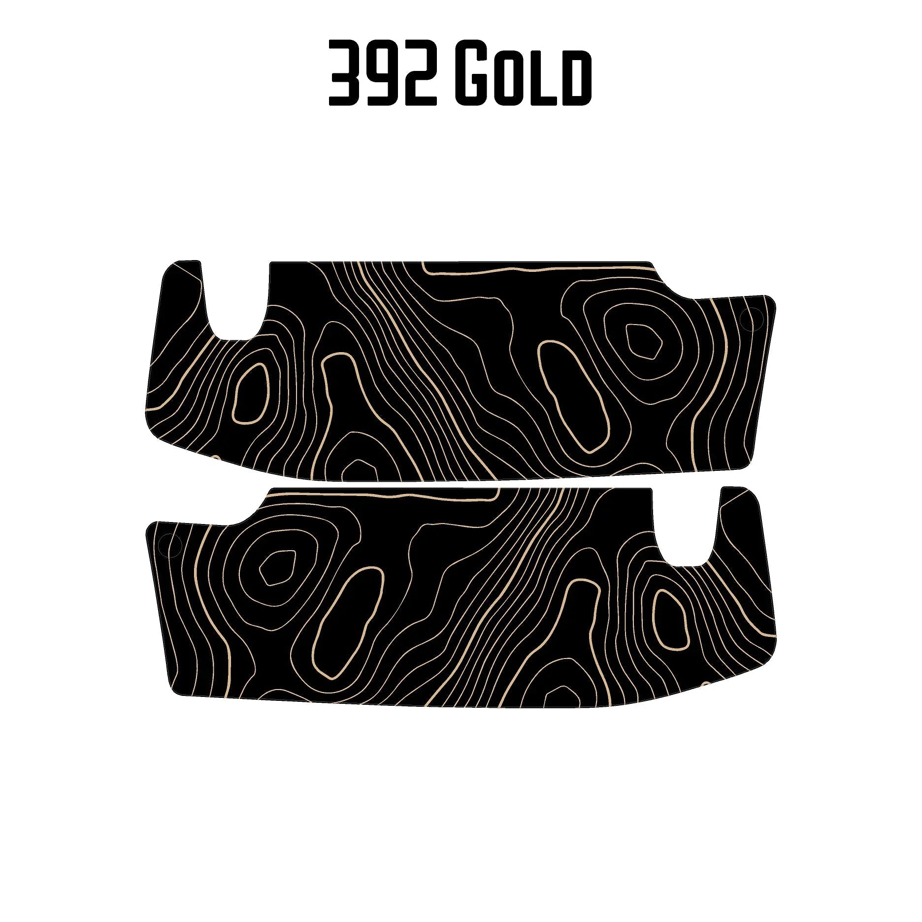 Topographic Map Sun Visor Overlays - 2018+ Wrangler JL / Gladiator JT