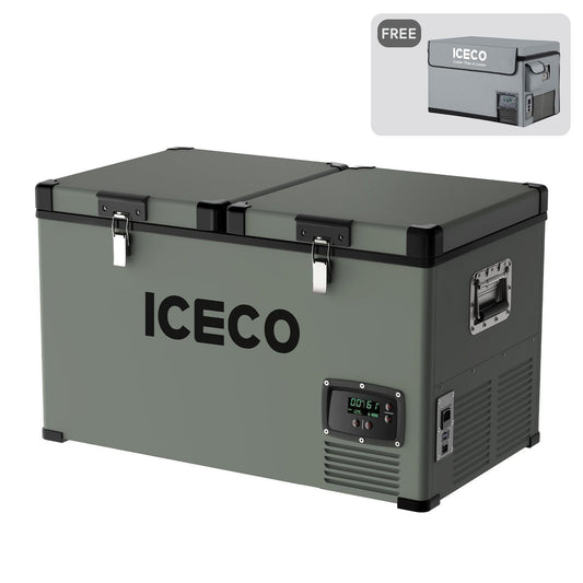 ICECO VL60 Dual Zone 63QT Portable Cooler Olive