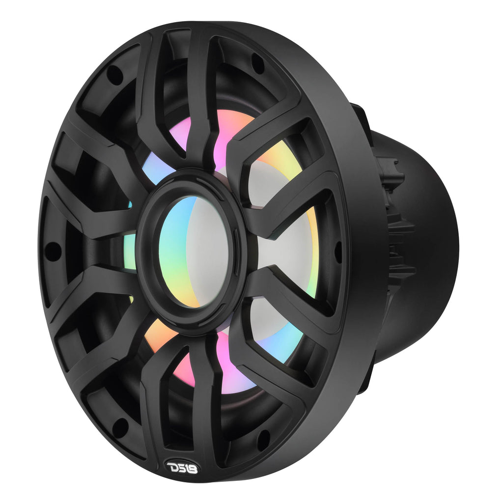 10” Marine Subwoofer with Hybrid Magnet Motor, Removable Grille and Digital LED Lights - 500W RMS 4-Ohm