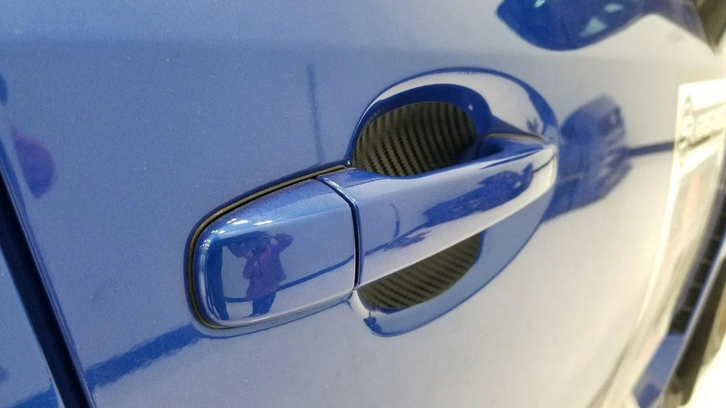 3D Carbon Fiber Vinyl Door Cup Protectors - 2015-2020 Subaru WRX / STI