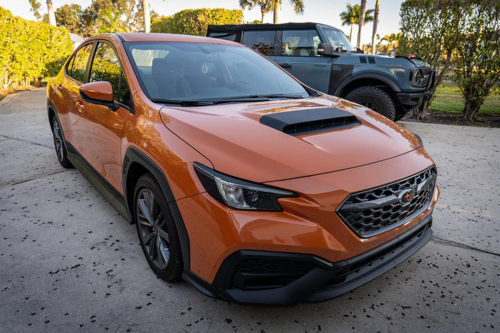 3D Carbon Hood Scoop Overlay - 2022+ Subaru WRX