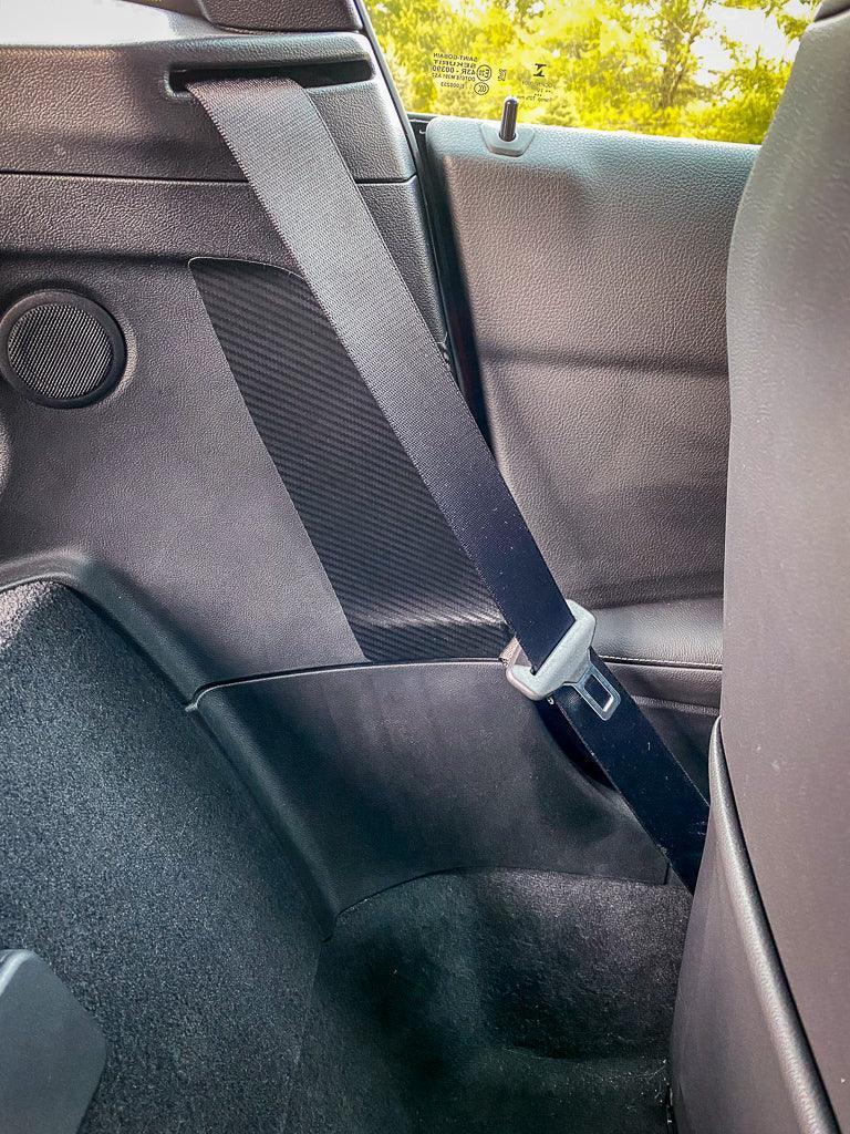 3D Carbon Seatbelt Buckle Panel Scuff Guard - 2020+ Supra