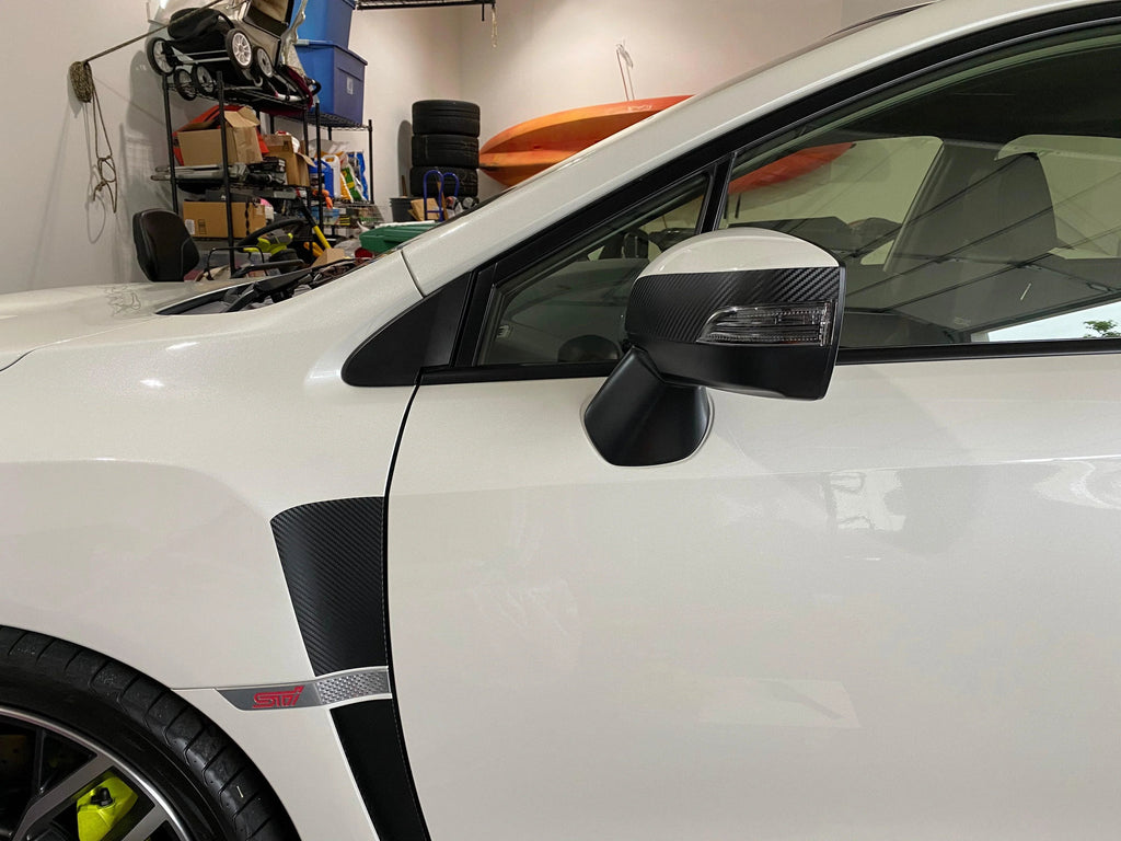 3D Carbon Turn Signal Mirror Cover Protector - 15+ WRX / STI