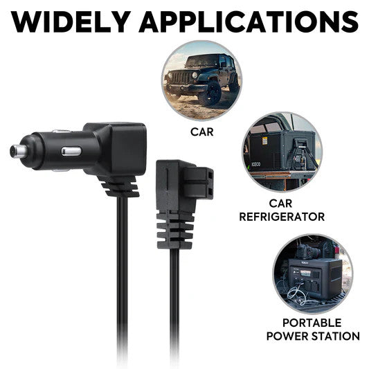 ICECO DC 12V Power Cable - Cigarette Lighter Plug for APL20/APL35 Freezer