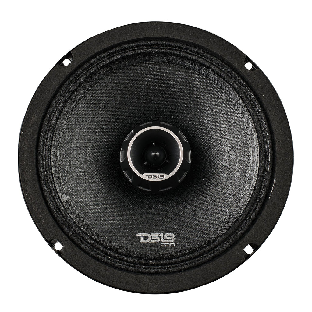 PRO-ZT 8" Coaxial Mid-Range Loudspeaker with Water Resistant Cone Built-in Bullet Tweeter and Grill 275 Watts Rms 4-Ohm (2 Speakers)
