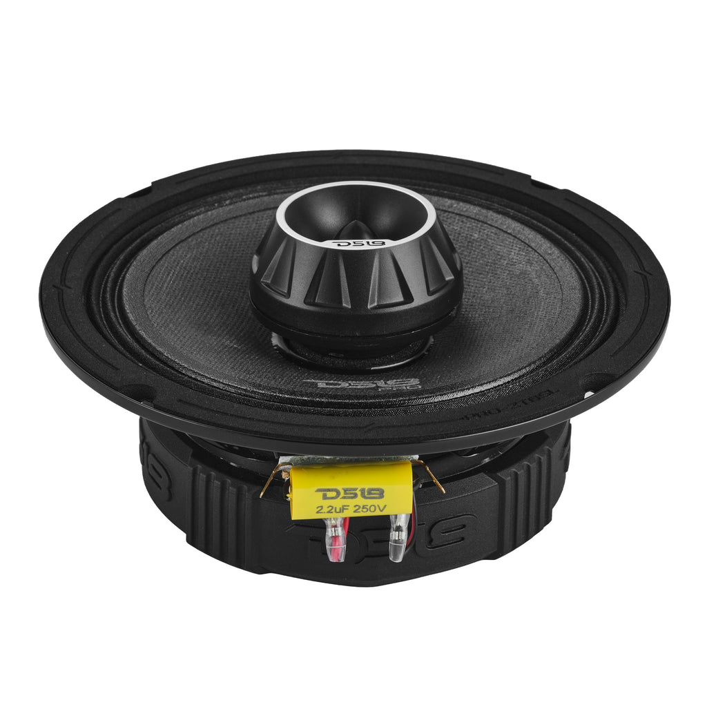 PRO-ZT 6.5” Slim Coaxial Mid-Range Loudspeaker with Water-Resistant Cone Built-in Bullet Tweeter | 200W RMS 4-Ohm