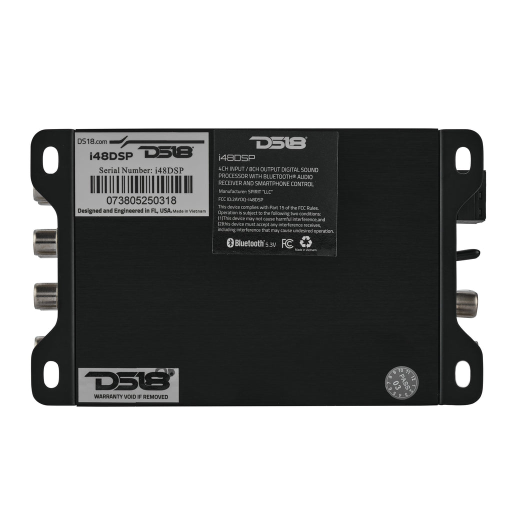 4-Input / 8-Output Digital Sound Processor with Bluetooth and App Control