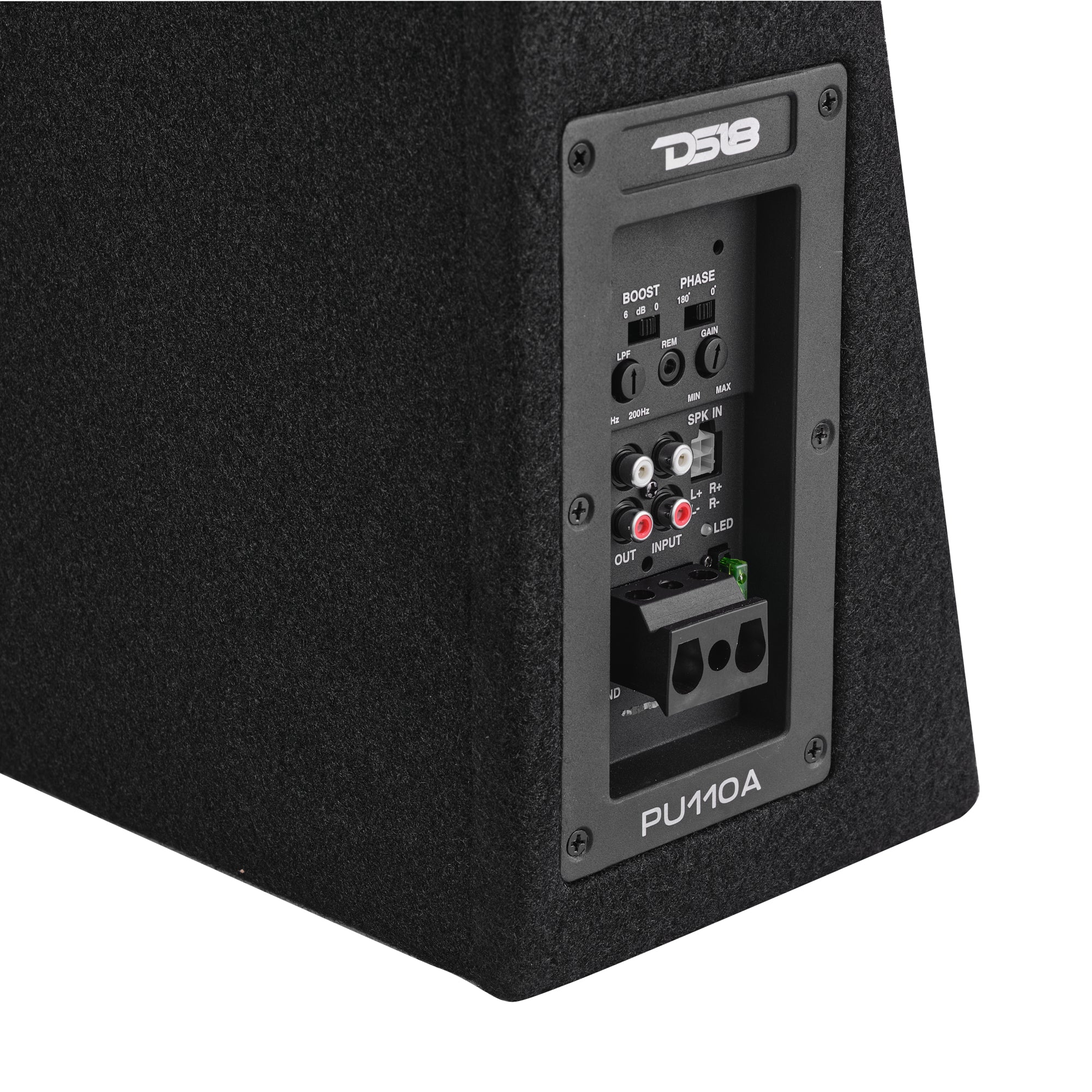 10” Amplified Shallow Subwoofer Enclosure for Pickup Trucks