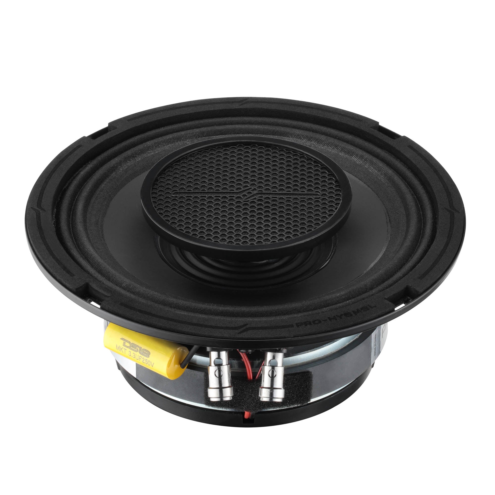 PRO 6.5" Shallow Coaxial Hybrid Mid-Range Loudspeaker with Built-in Driver | 150W RMS 8-Ohm