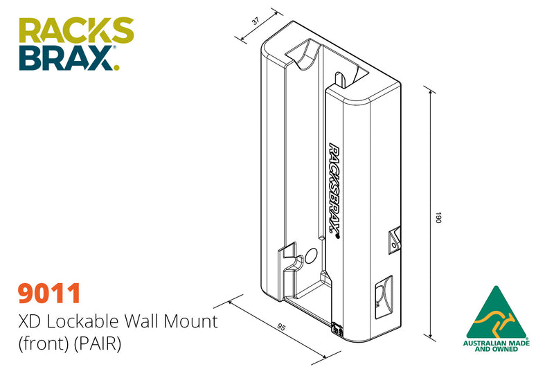 Racksbrax XD Lockable Wall Mount [R]
