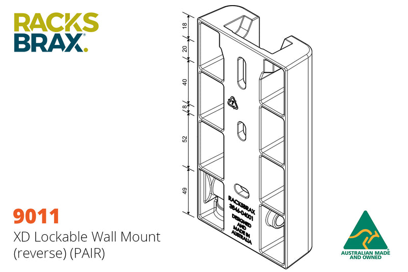 Racksbrax XD Lockable Wall Mount [R]