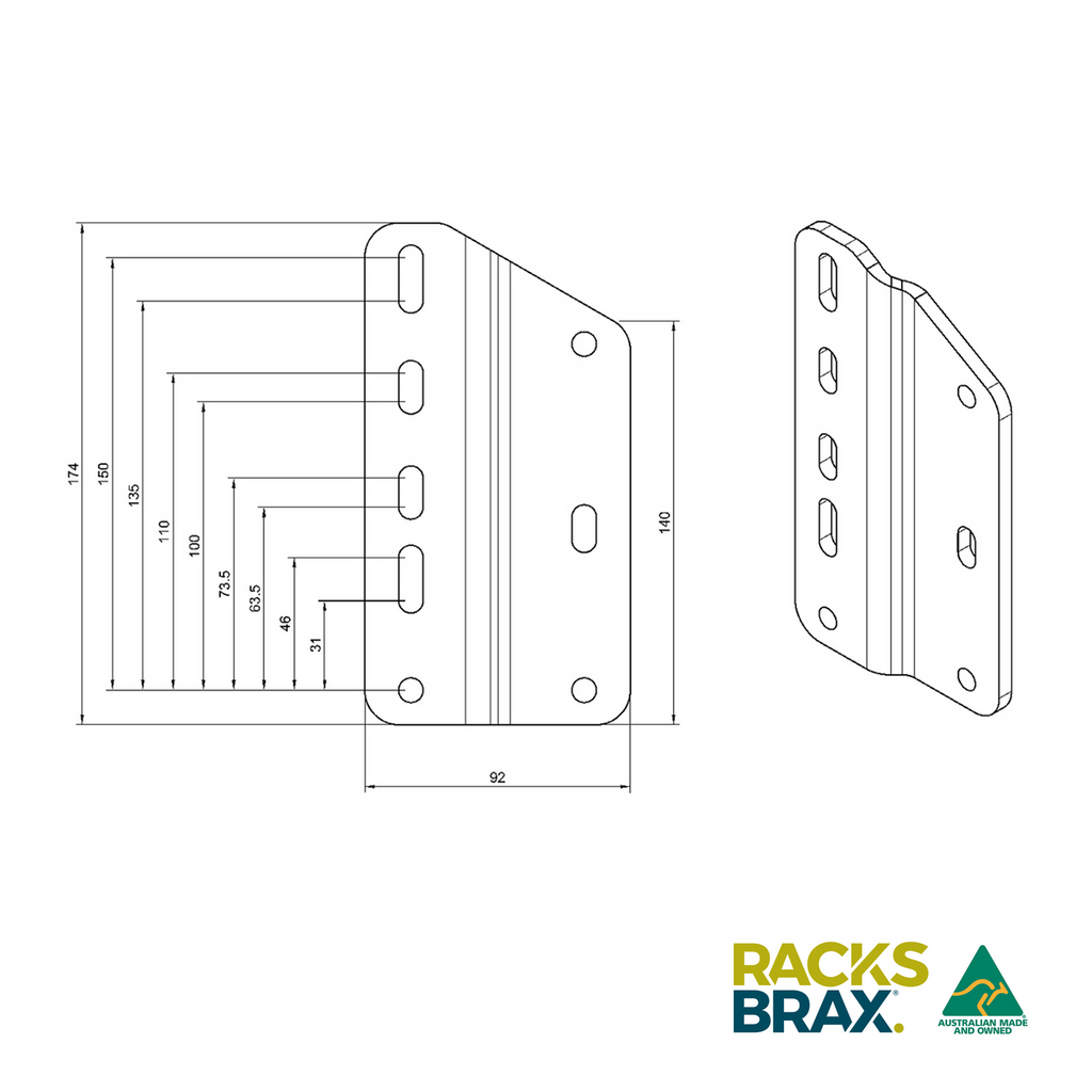 Racksbrax XD MULTI-AWN ADAPTOR (DOUBLE) [A]
