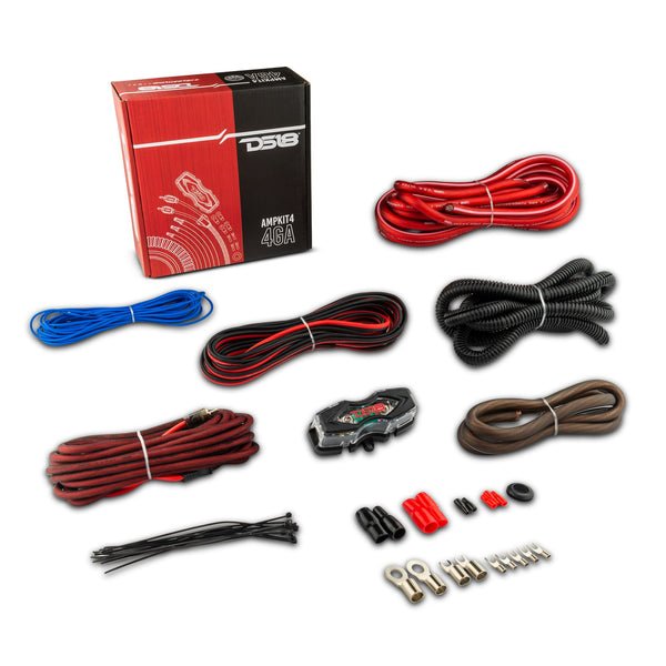 Car Audio Bundle: 6.5" Coaxial Speakers with OEM Speaker Adapters, Amplifier, and Installation Kit