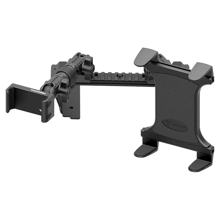 2022 Ford Super Duty (Compatible With 12” Screen ONLY) Tackform Assault Track Picatinny Dash Bracket With 20LITE Phone & Tablet Mounts