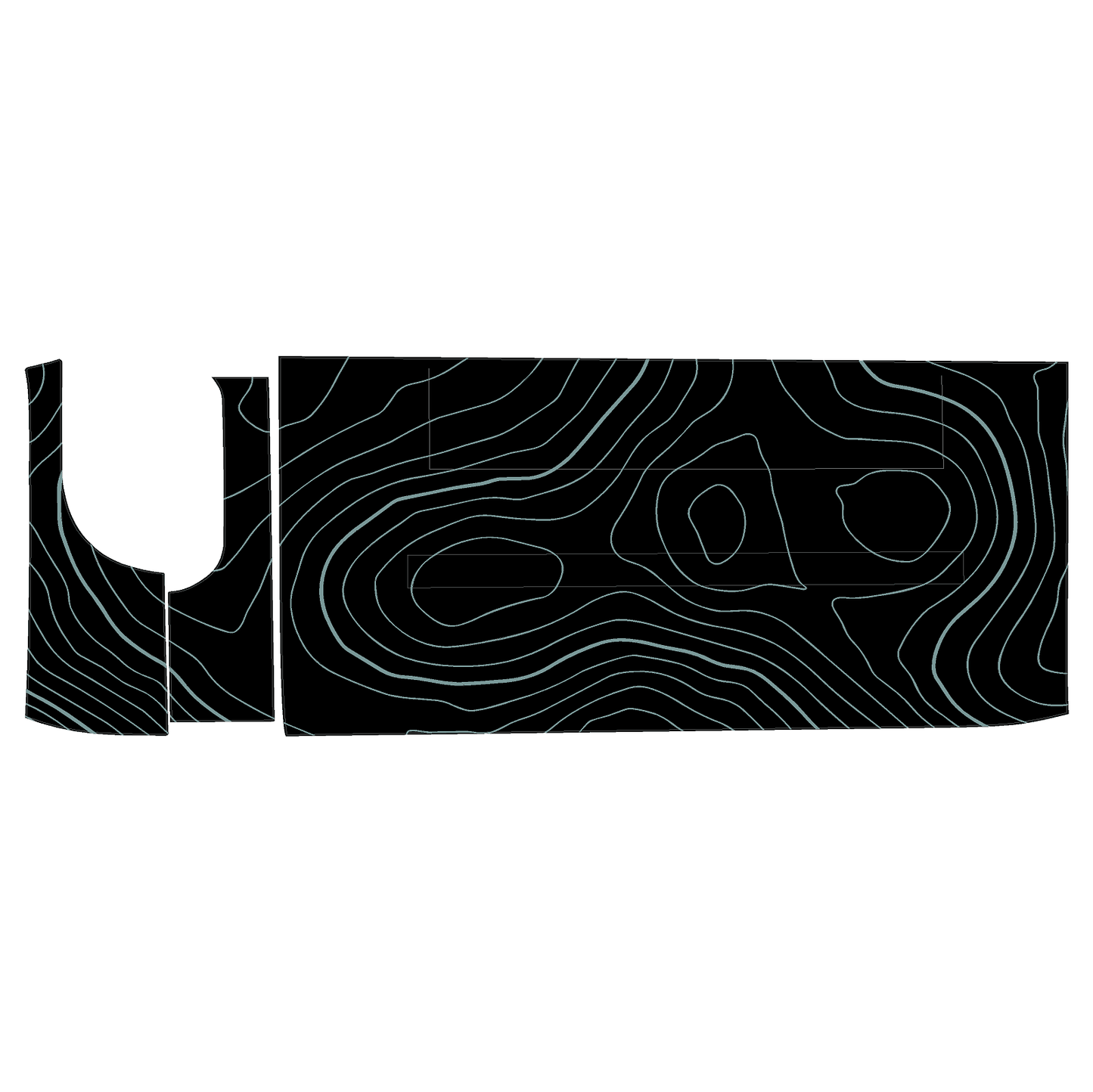 Topo 3 Piece Dash Kit (Printed Series) - 2021+ Bronco