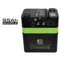 E360 (1) EX-AURA001: AURA 600W Inverter (1) EX-G24-95XDP: E360 12.8V 95Ah G24 Extreme-Density LiFePO4 Deep Cycle Battery [A]