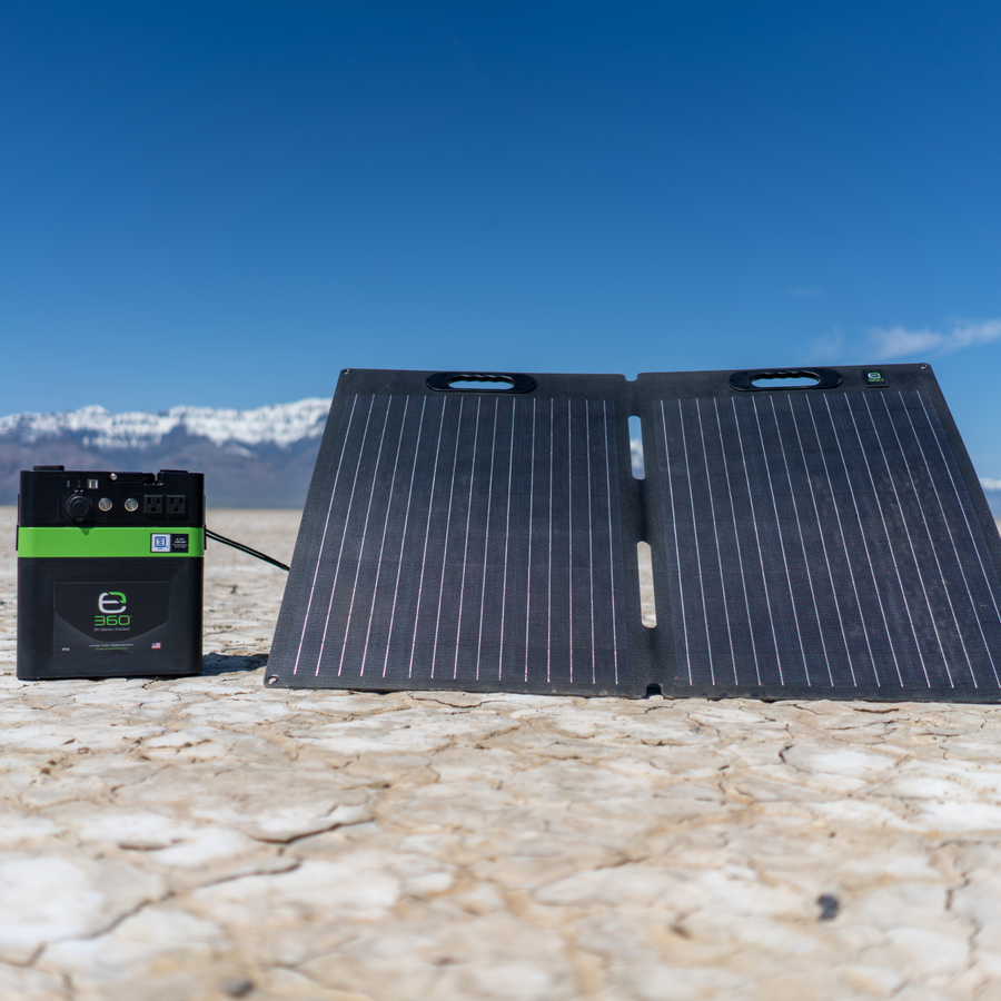 E360 (1) EX-AURA001: AURA 600W Inverter (1) EX-G24-80C: E360 12.8V 80Ah G24 High-Density LiFePO4 Deep Cycle Battery [A]