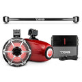 Bronco 6th Gen Mounting Tube Bundle with 8" Marine Tower Speakers with RGB LED Lights and Amplifier