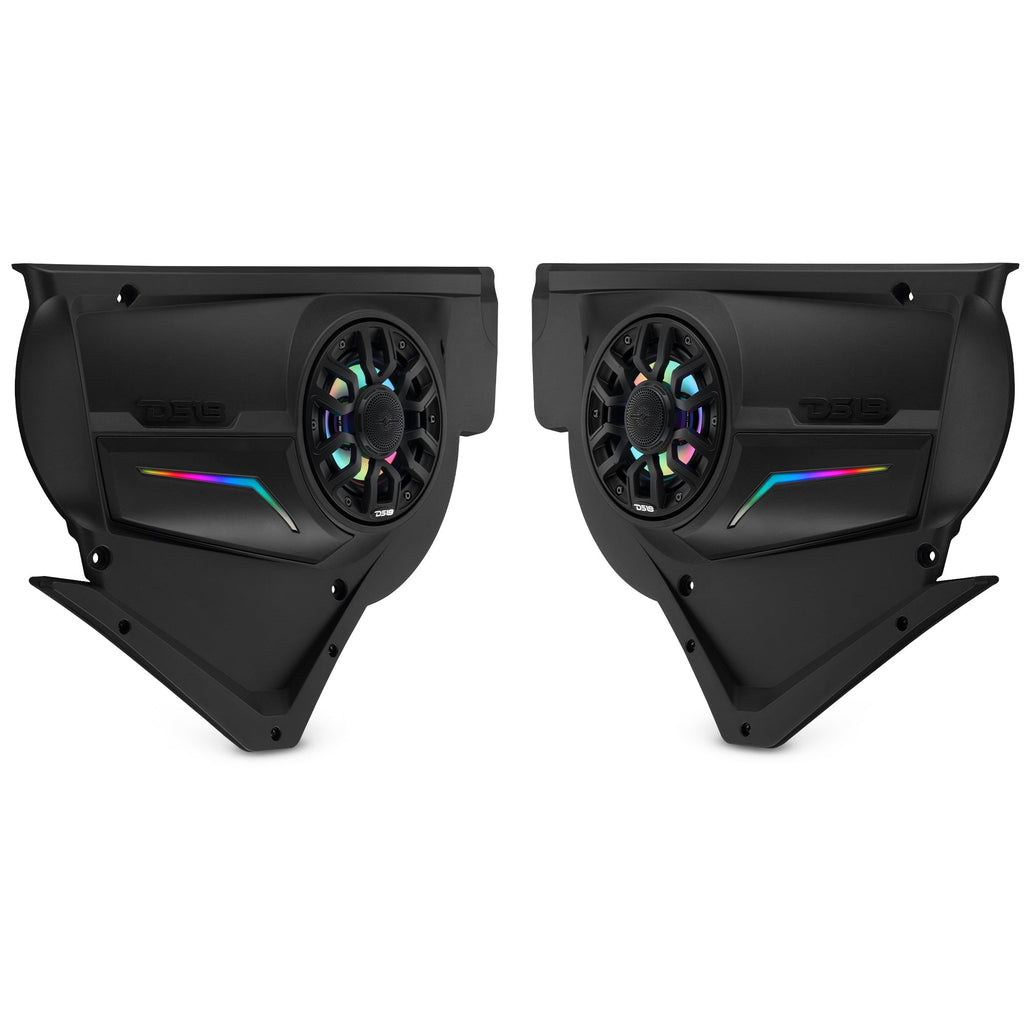 Can-Am Maverick X3 Door Speaker Panels Loaded with NXL-IQ 6.5" 2-Way Coaxial Marine Speakers and Digital LED Badge