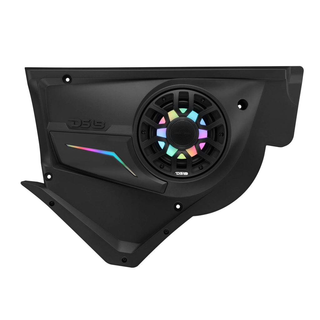Can-Am Maverick X3 Door Speaker Panels Loaded with NXL-IQ 6.5" 2-Way Coaxial Marine Speakers and Digital LED Badge