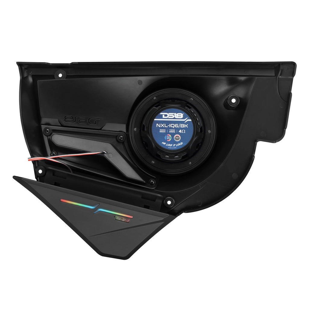 Can-Am Maverick X3 Door Speaker Panels Loaded with NXL-IQ 6.5" 2-Way Coaxial Marine Speakers and Digital LED Badge