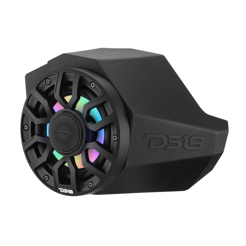 Can-Am Maverick X3 Kick Panel Speaker Pods Loaded with NXL-IQ 6.5" 2-Way Coaxial Marine Speakers and Digital LED Lights