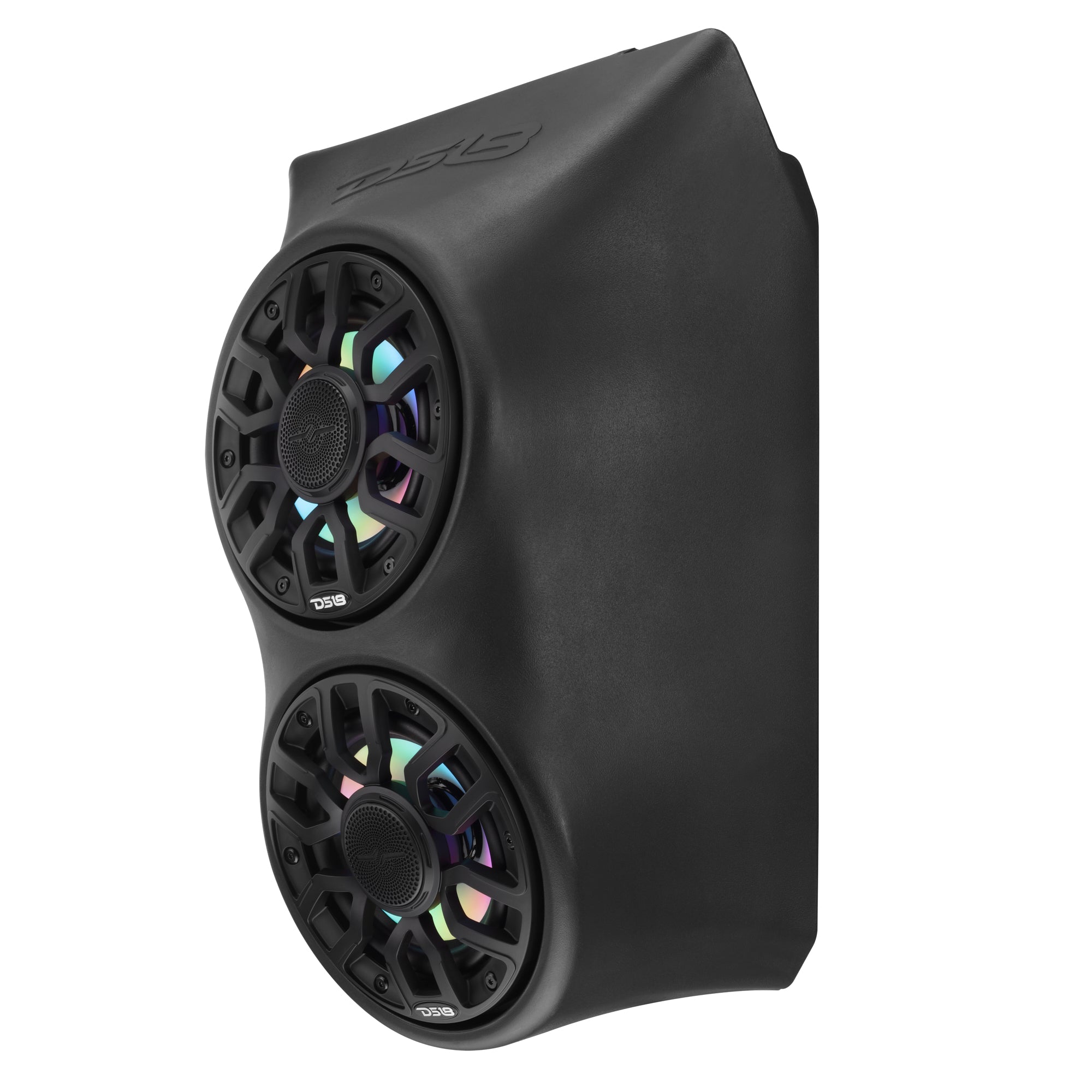 Can-Am Maverick X3 (2017-Up) Waterfall Center Console Speaker Pod Loaded with NXL-IQ 6.5" 2-Way Coaxial Marine Speakers and Digital LED Lights