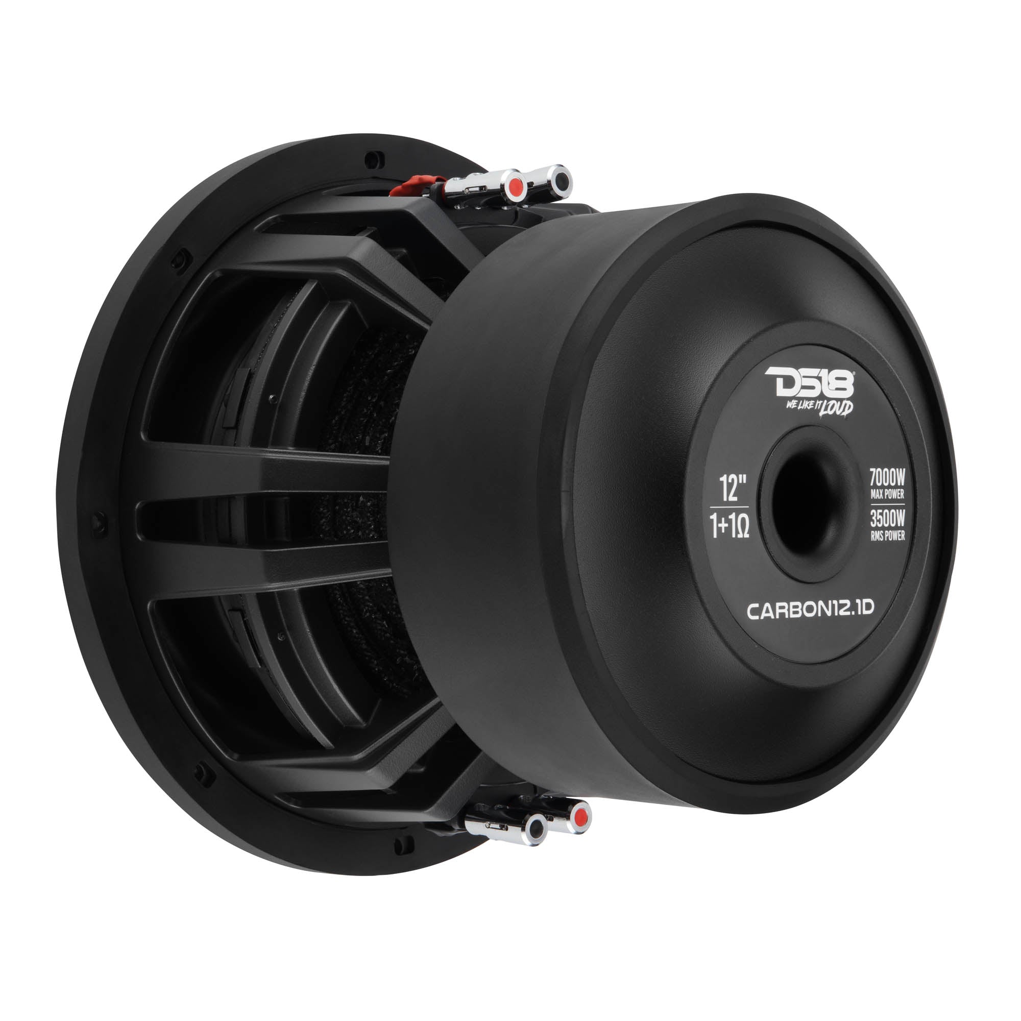 12" High Excursion Subwoofer with Carbon Fiber Cone | 3500W RMS / 7000W Peak | Dual 1-Ohm Voice Coil