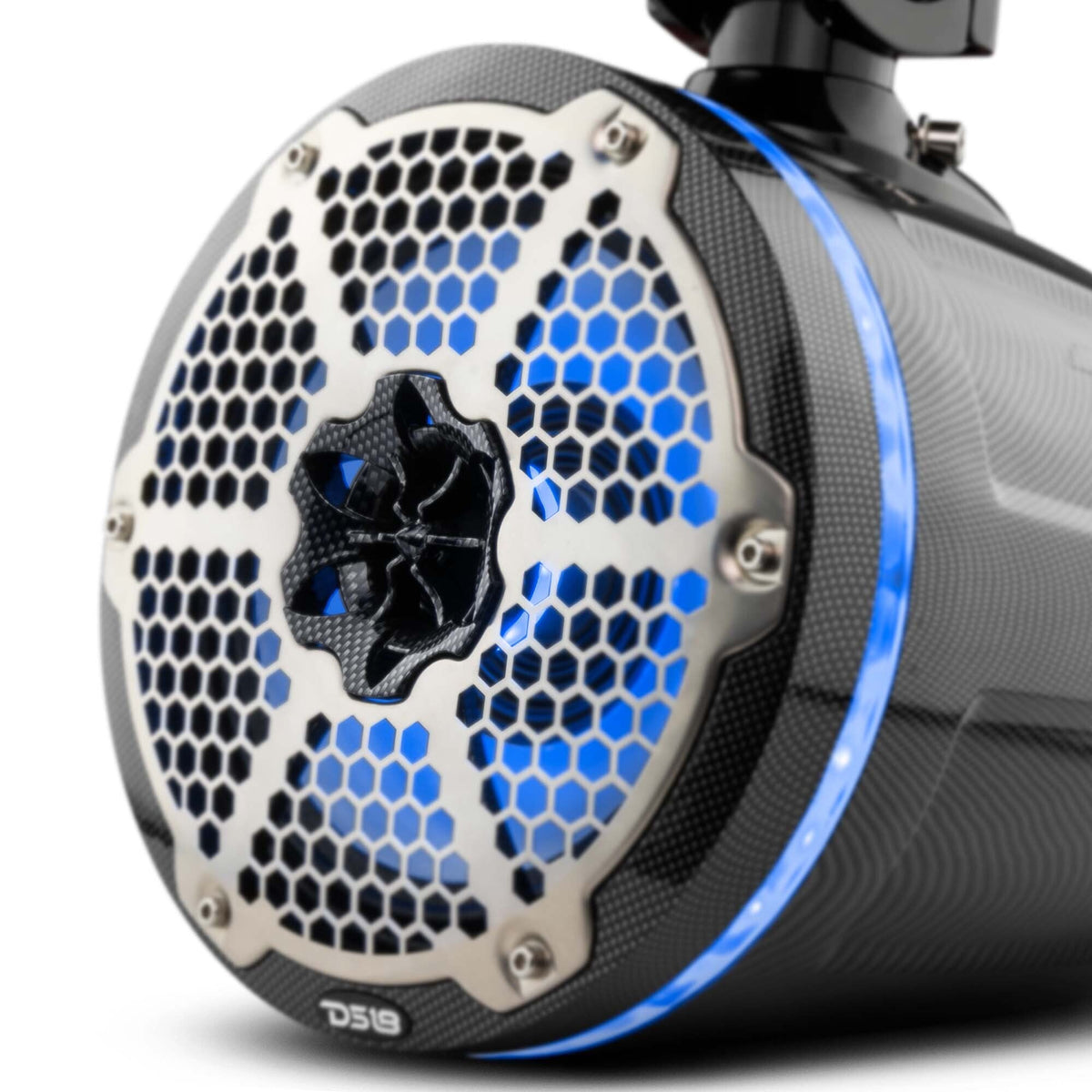 Bronco 6th Gen Roll Bar Audio Bundle – 8" Marine Tower Speakers with RGB LED Lights and OEM Roll Bar Mounting Clamps