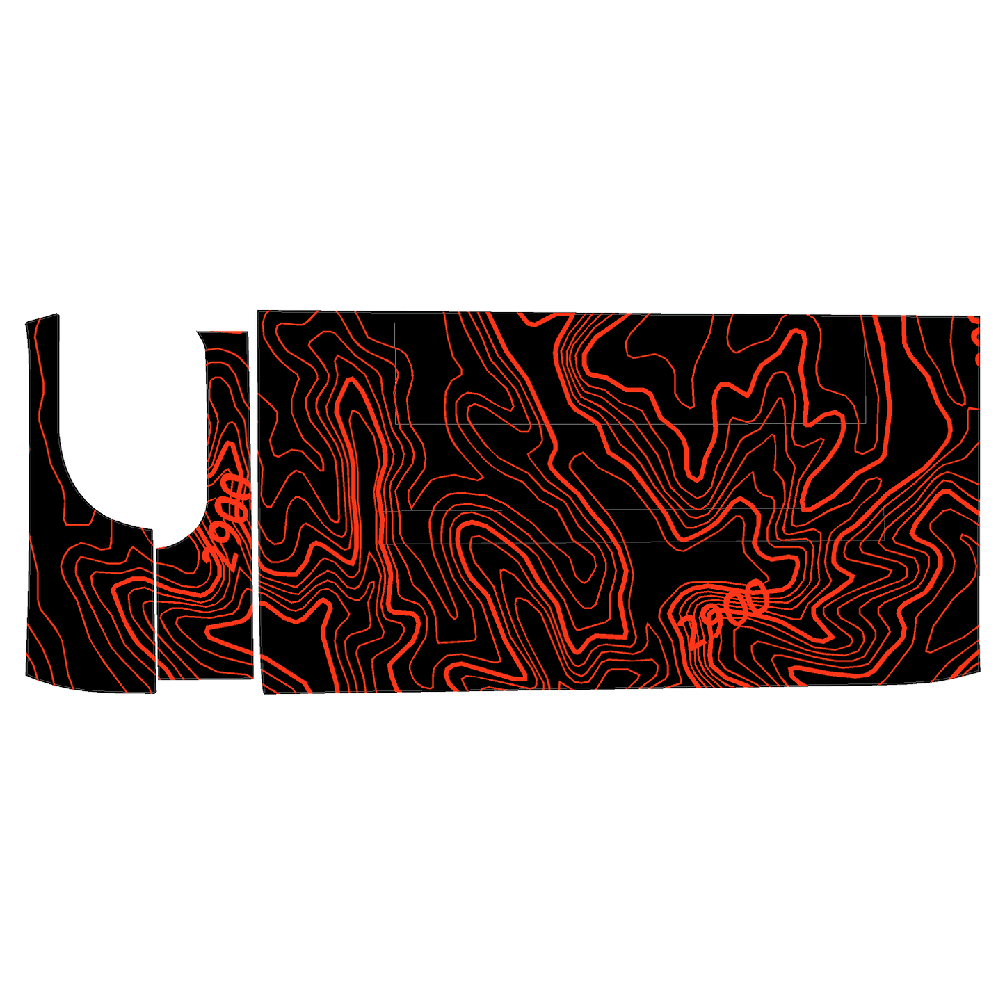 Topo 3 Piece Dash Kit (Printed Series) - 2021+ Bronco