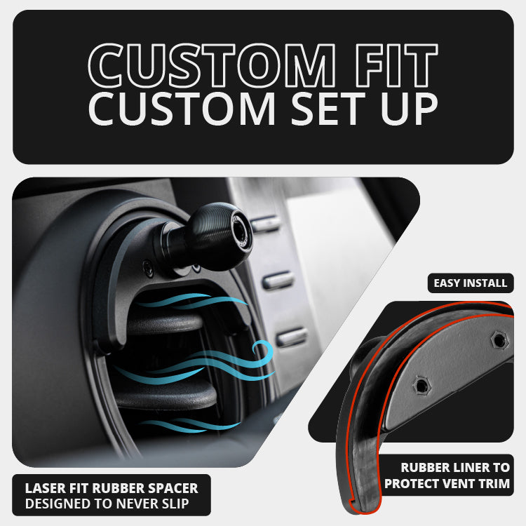 2016-2023 Toyota Tacoma & 2014-2021 Tundra LINK™ Vent Mount Bracket With Qi2.2/MagSafe Charging & Cooling Phone Holder | Choose Your Arm Length