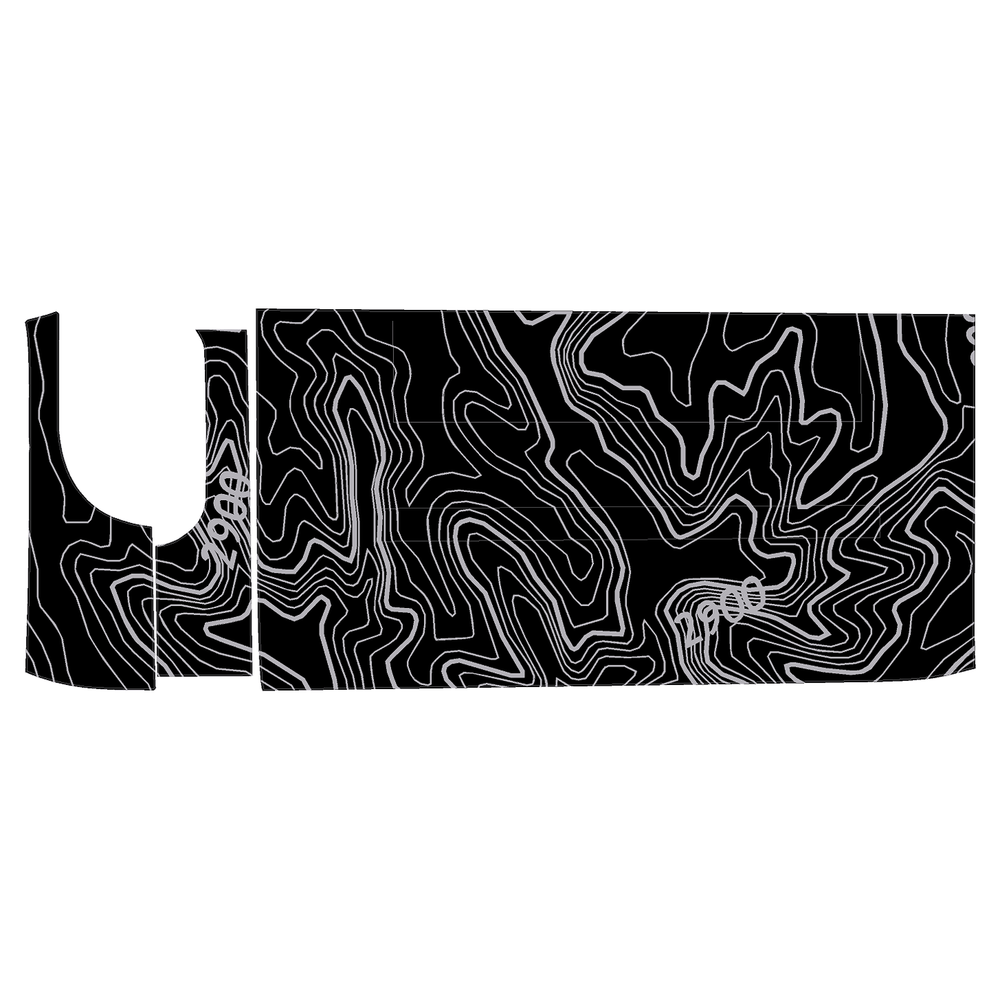 Topo 3 Piece Dash Kit (Printed Series) - 2021+ Bronco