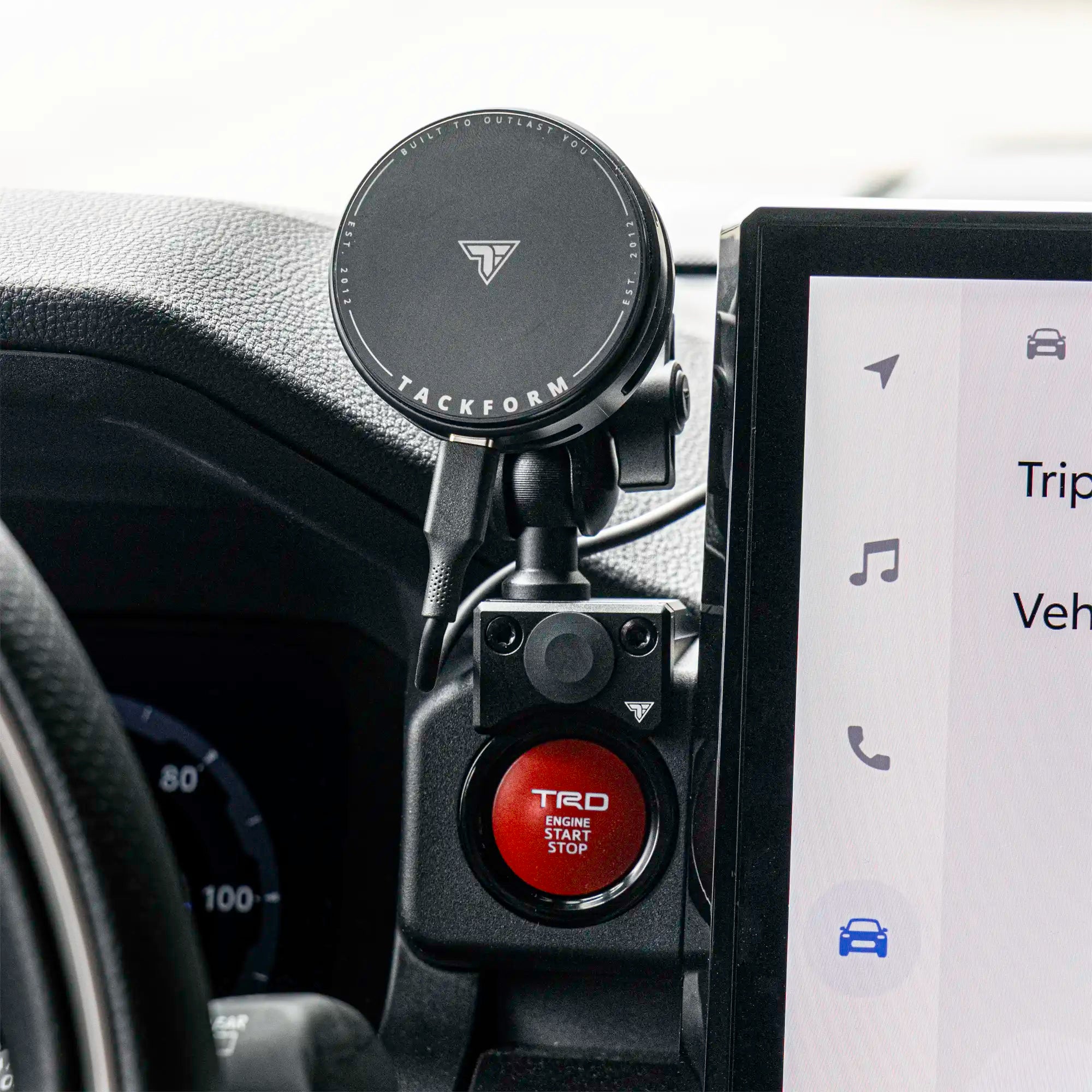 2024+ Toyota Tacoma (8" & 14" Screen) & 2025+ Toyota 4Runner LINK™ Dash Clip with 20mm Metal Ball & Dovetail