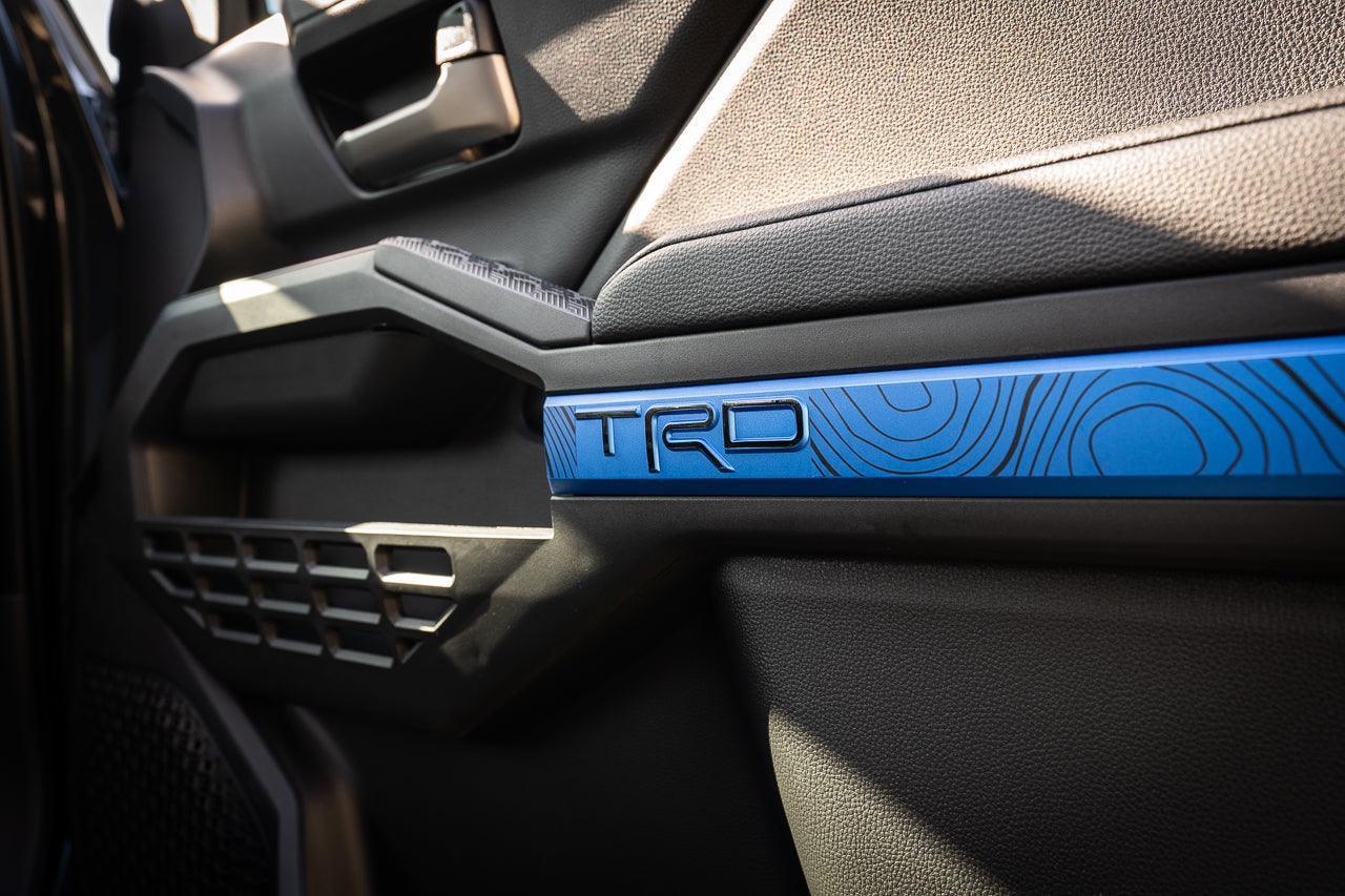 "TRD" Door Topographic Map Overlays - 2024+ Tacoma