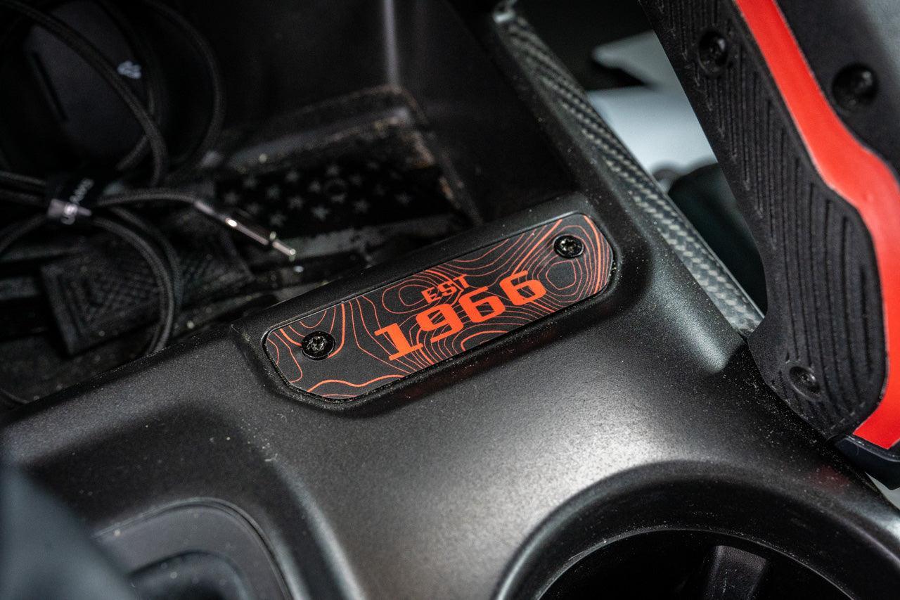 1966 Topographic Shifter Plate (Printed Series + Acrylic) - 2021+ Bronco