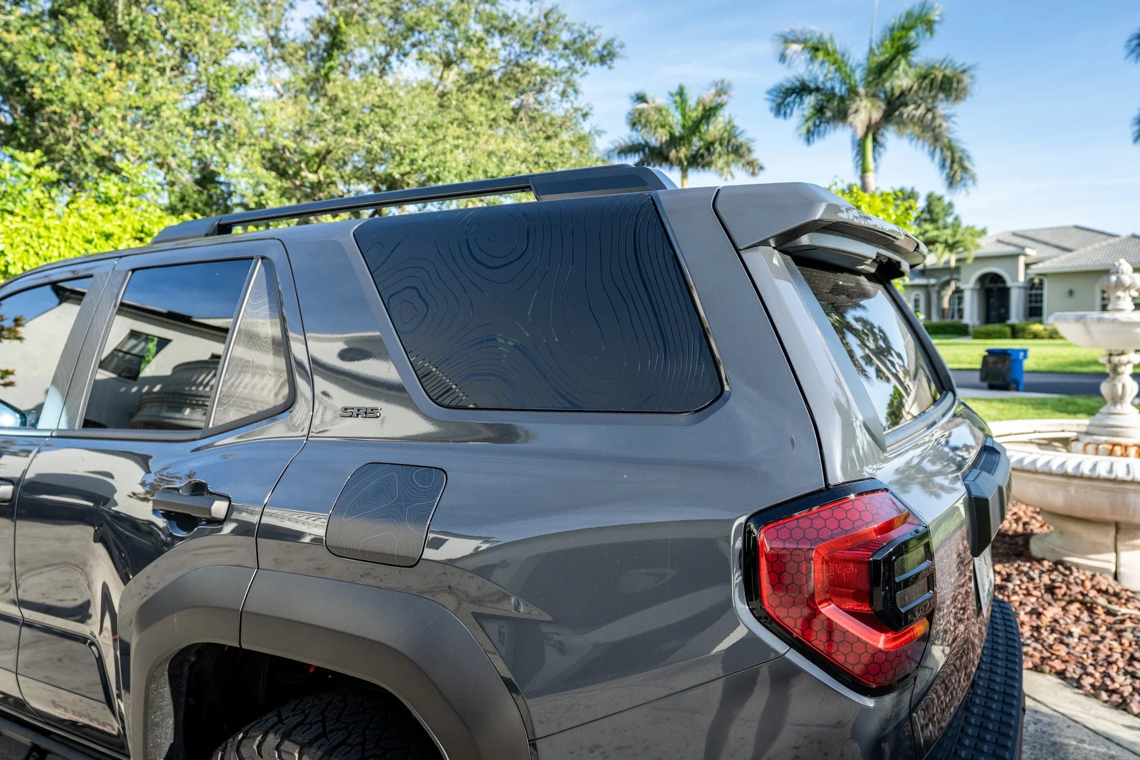 Topographic Map Fuel Door Overlay - 2025+ 4Runner