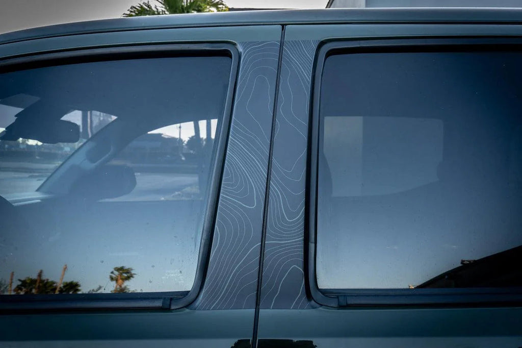 Topo B Pillar Overlays - 2016-2023 Tacoma Double Cab