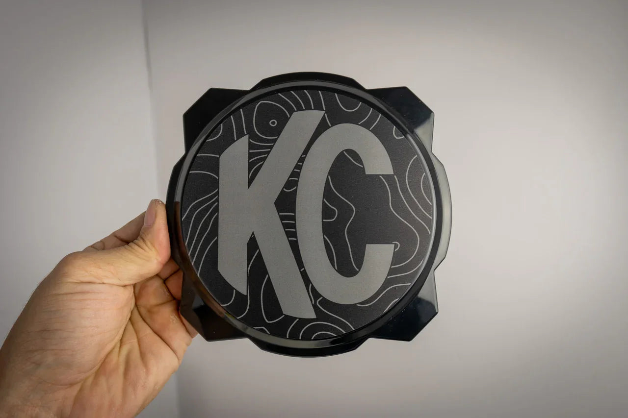 KC HiLITES Pro6 / Titan Gravity Light Cover Topo Overlays (Pair) - Universal