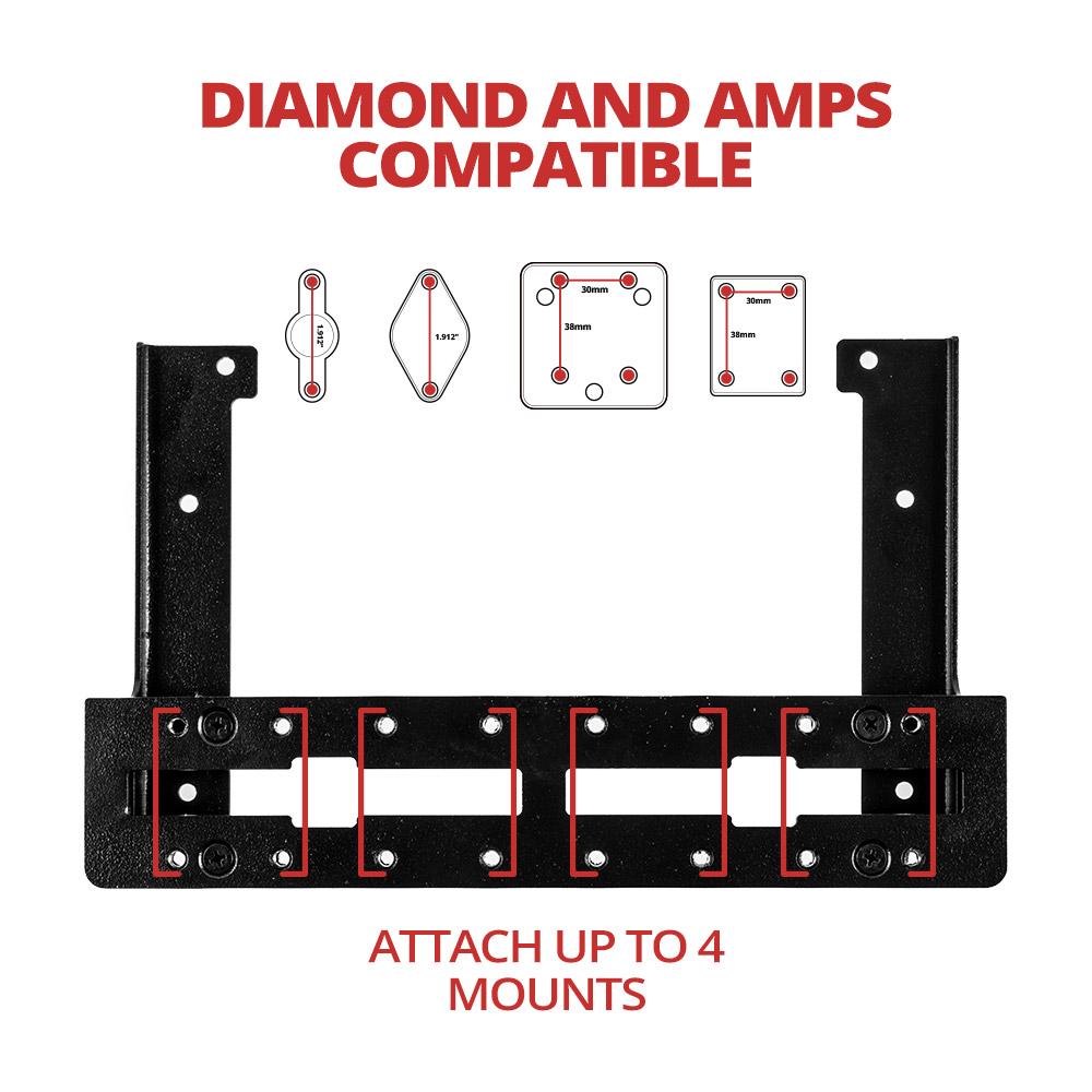 Fast Track Plus™  Dashboard Device AMPS Bracket | Ford F-150 - 12th Gen (2009 to 2014) (P/N FT05)