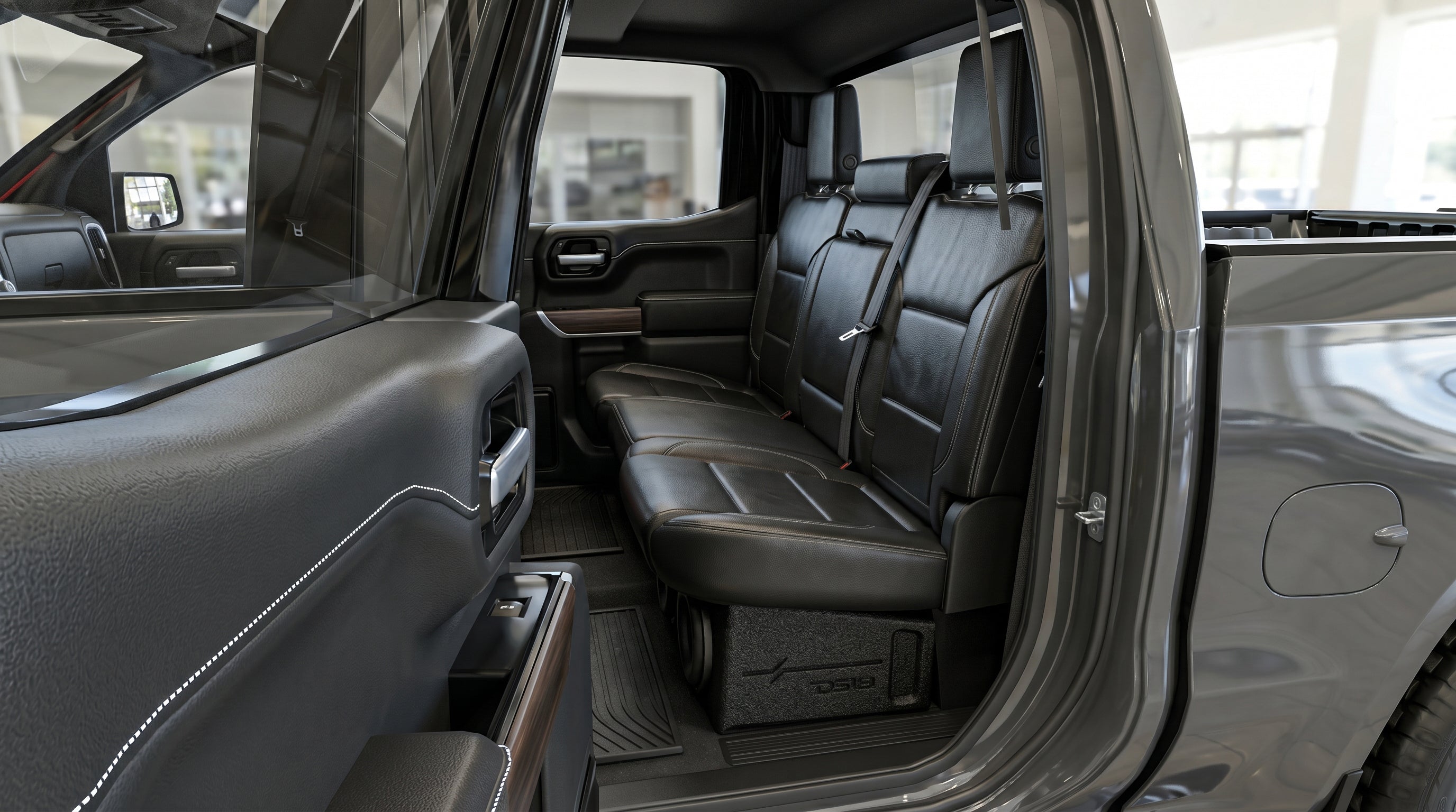 Loaded 4 x 8" Subwoofer Enclosure for Chevy/GMC Crew Cabs (2007-2026) and Ford F-150/Super Duty Crew Cabs (2009-2026)