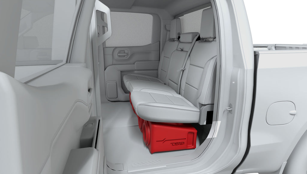Loaded 4 x 8" Subwoofer Enclosure for Chevy/GMC Crew Cabs (2007-2026) and Ford F-150/Super Duty Crew Cabs (2009-2026)
